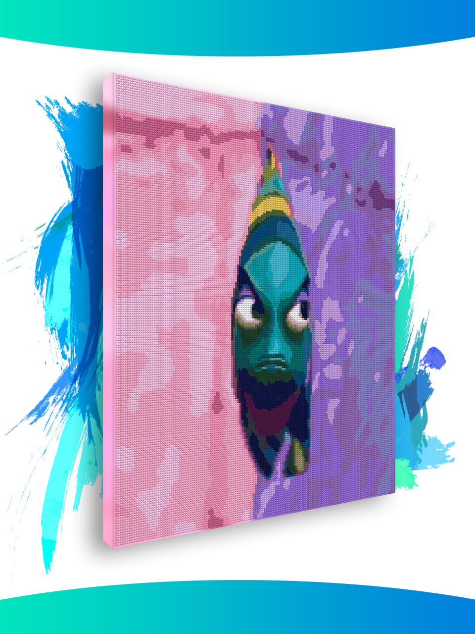 Алмазная мозаика на подрамнике - вышивка Алистер 40 х 50 см