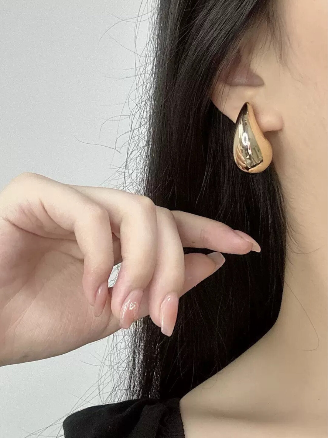 Моносерьга, металл, FJ1129ETU золотистый/серебристый — фото 1