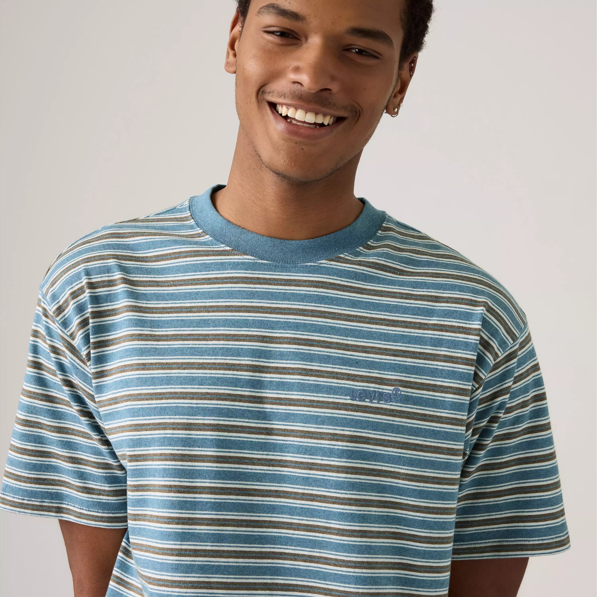 Футболка Levi's Red Tab, размер L, зеленый/голубой — фото 1