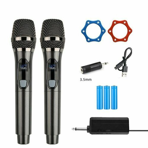 Вокальная радиосистема радиомикрофоны из 2 микрофонов для живого вокалаконцертовконференцийрок концертов и тд 250000₽