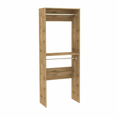 Гардеробная система Стеллаж Модус М0104 80х40х2084 см Вешалка С полками Дуб Вотан 4 11520₽