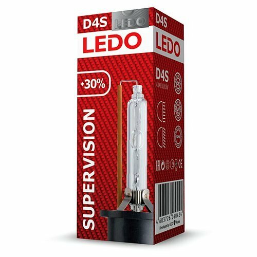 Лампа ксеноновая головного света D4S P32d-5 4300K Super Vision +30% 12V 35W Картон 1 шт