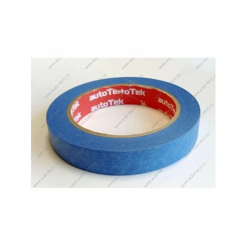 Малярный скотч/ Лента малярная/ AutoTek 48x40м температура 90-110 синий/Бумажная маскировочная лента