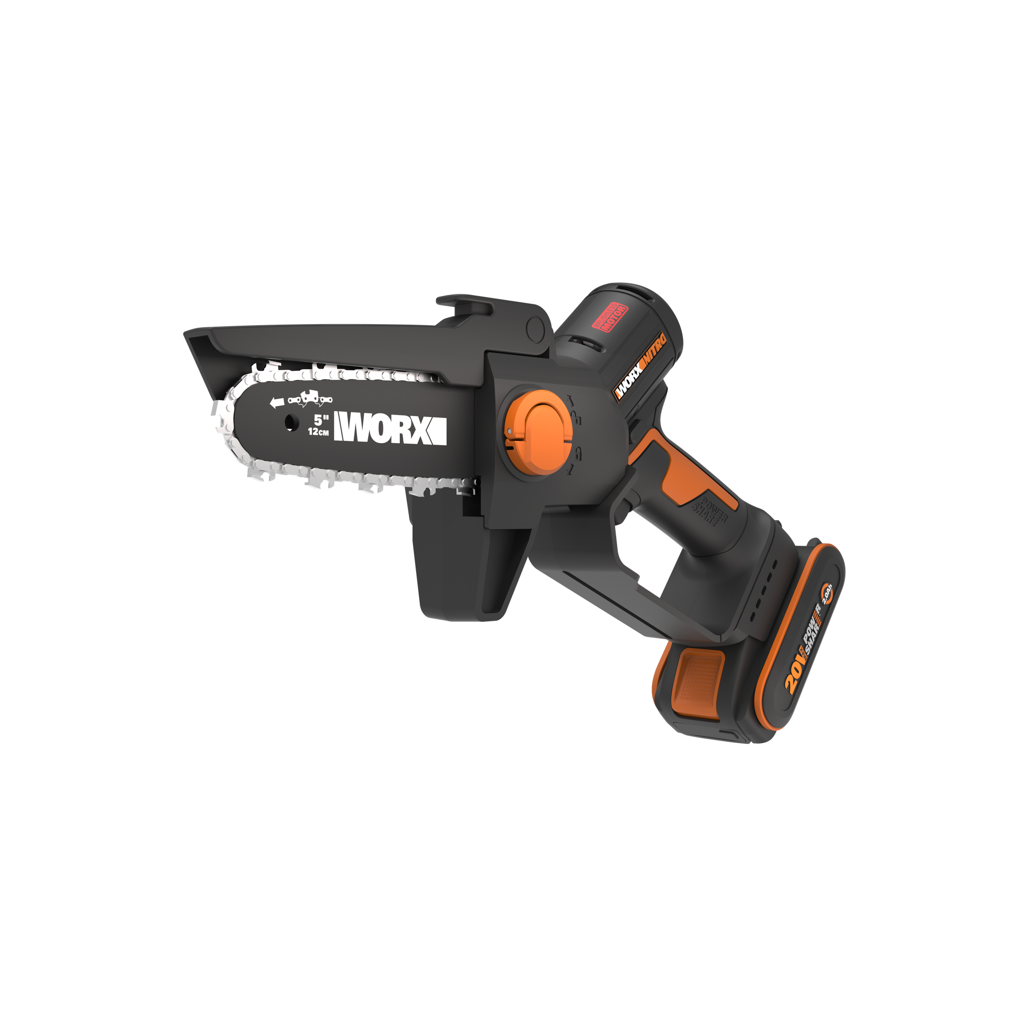 Пила аккумуляторная бесщёточная WORX WG325E, 20В, 12см, 2Ач х1, ЗУ 2А - фотография № 4