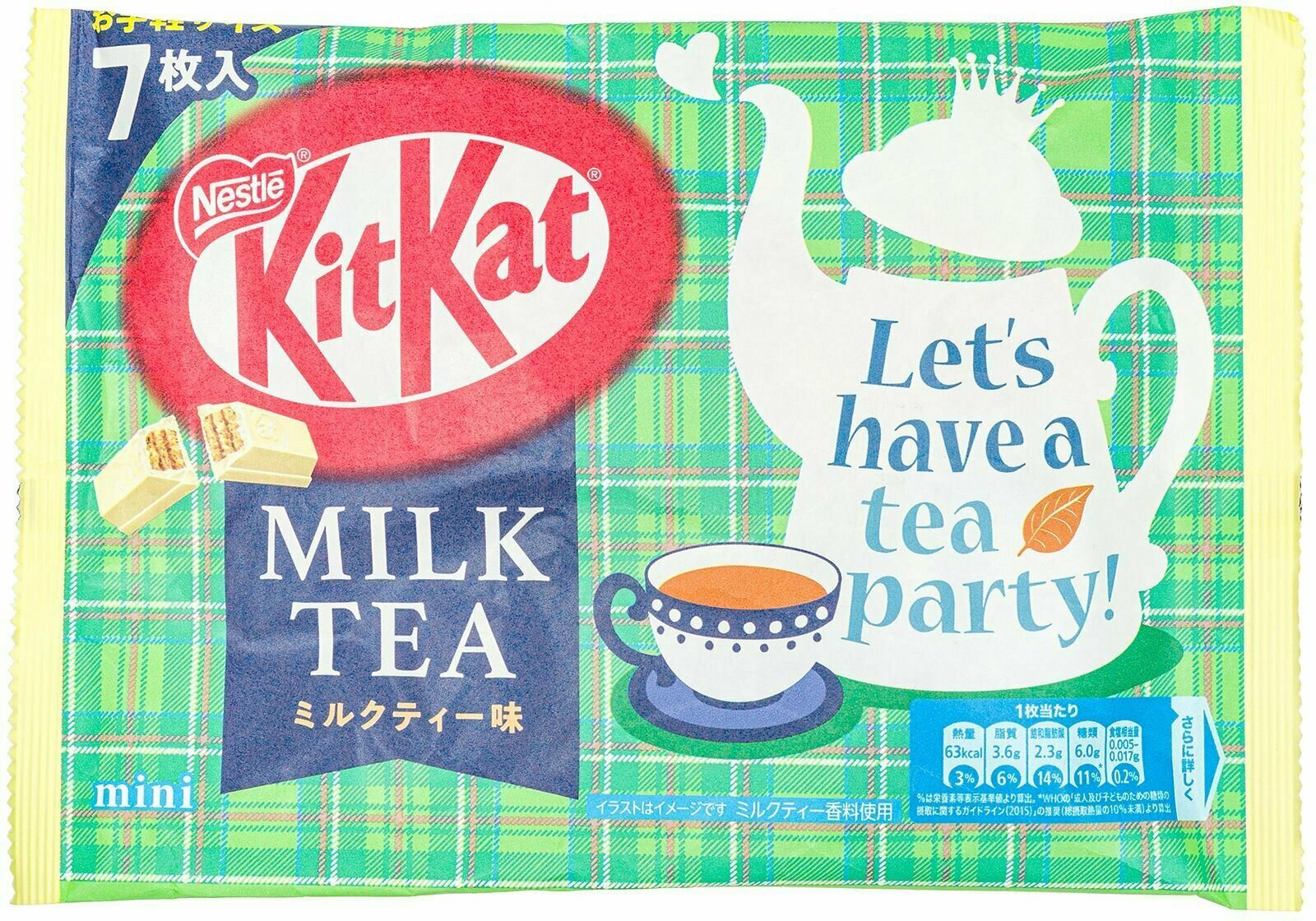 Японский Kit Kat со вкусом молочного чая (4 штуки в наборе), Nestle JAPAN CO, Япония - фотография № 3