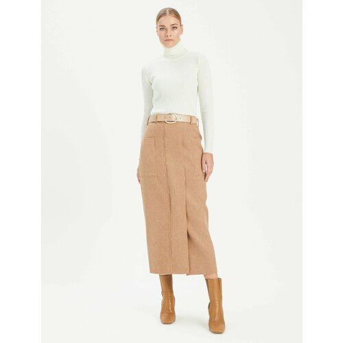 фото Юбка bgn, размер 36, бежевый