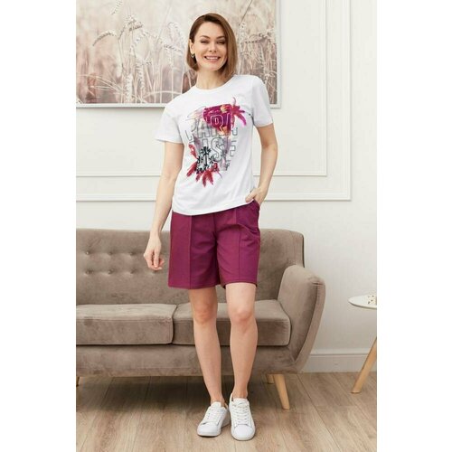 фото Костюм lika dress, размер 48, бордовый