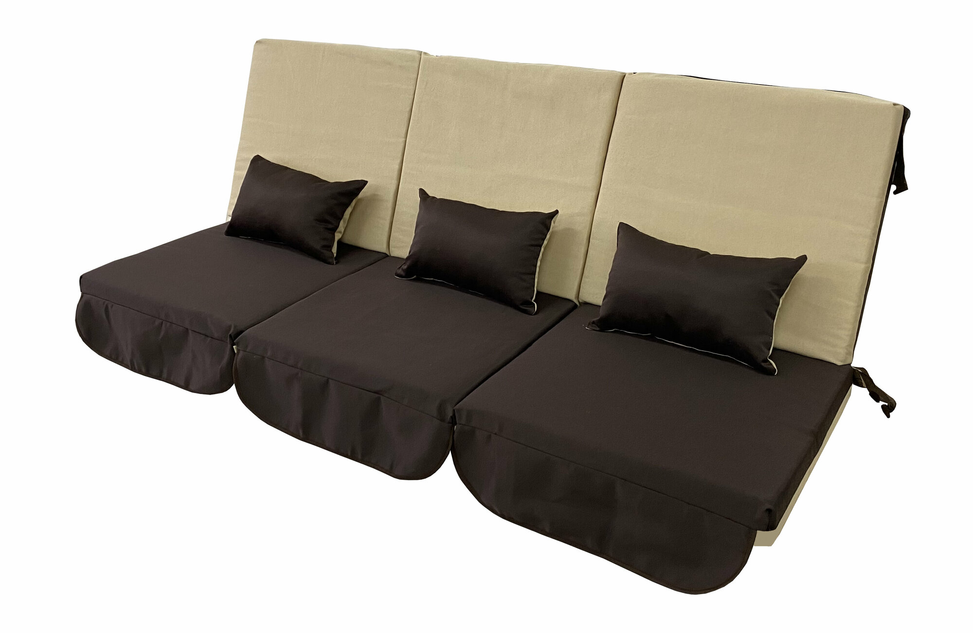 Фото Матрас для качелей 175х55х8 Everena Outdoor segment beige choko