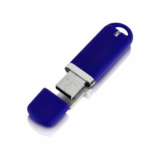 Флешка Memo, 128 МB, темно-синяя, USB 2.0, арт. F34 10шт
