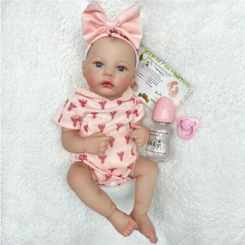 фото Кукла реборн виниловая npk doll. кукла младенец reborn 48 см. можно купать