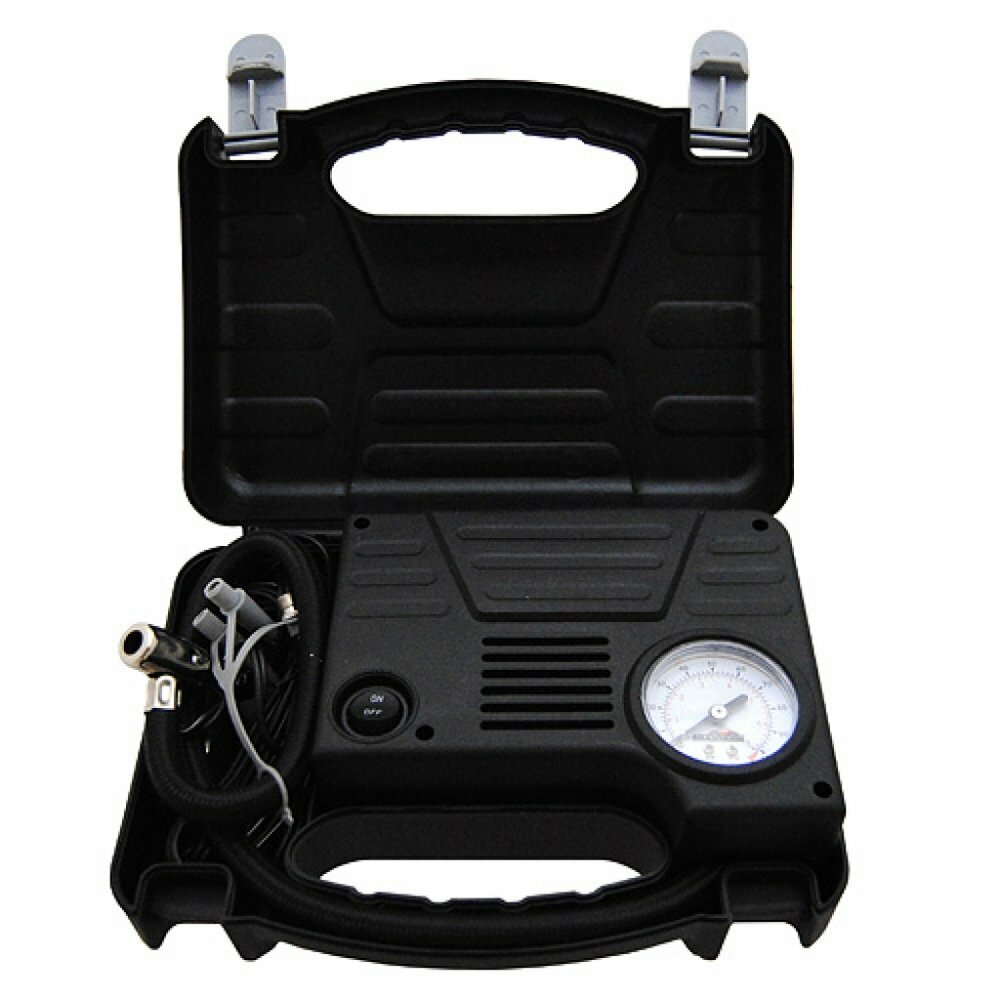 Компрессор мощность 96W (18л/мин, 8А) в кейсе 12V автостоп AC-18