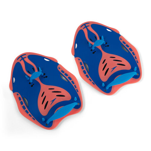 Лопатки для гребли Speedo BIOFUSE POWER PADDLE AU BLUE/ORANGE оранжевый/синий р. M, JQER92JDYO