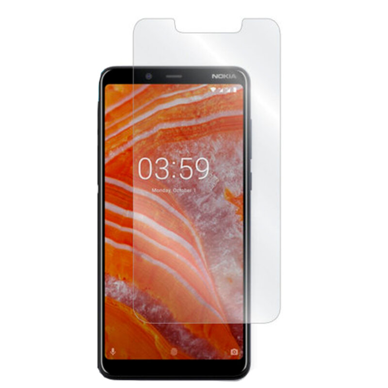 Защитное стекло на Nokia 3.1 Plus/X3, прозрачное, X-CASE