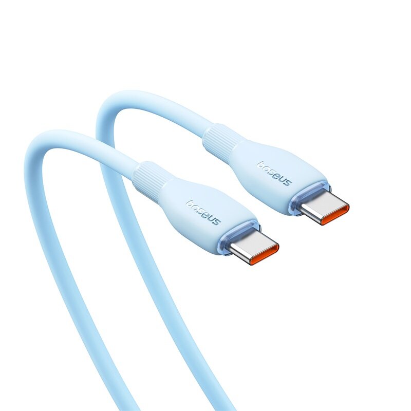 Кабель Baseus Pudding Series Fast Charging Cable Type-C to Type-C 100W 1.2m Galaxy Blue (P10355702311-00) — фото 1