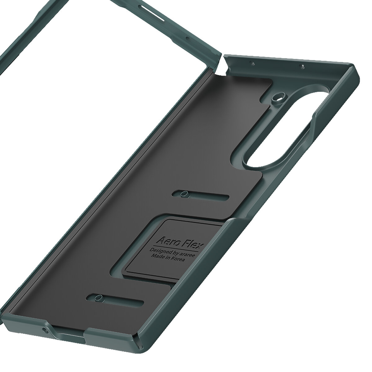 Чехол Araree Aero Flex для Samsung Galaxy Z Fold6, поликарбонат/TPU, зеленый — фото 1