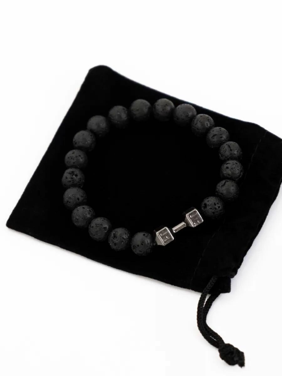 Браслет Минеральчик, вулканическая лава