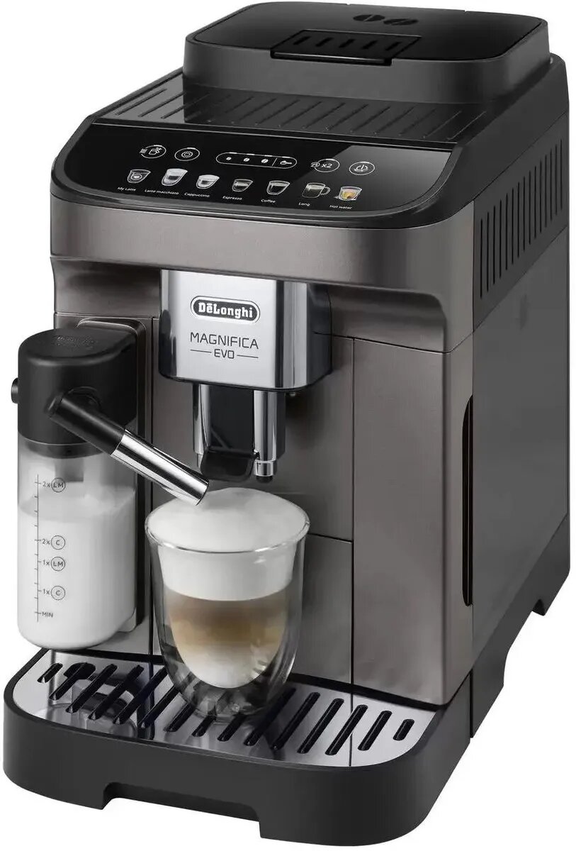 ECAM290.81. TB / Кофемашина DeLonghi Magnifica Evo ECAM290.81. TB, черный/серый