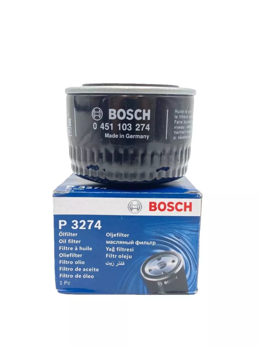 Фильтр масляный BOSCH 451103274 P 3274 для а/м LADA ( ВАЗ) Калина Гранта Приора