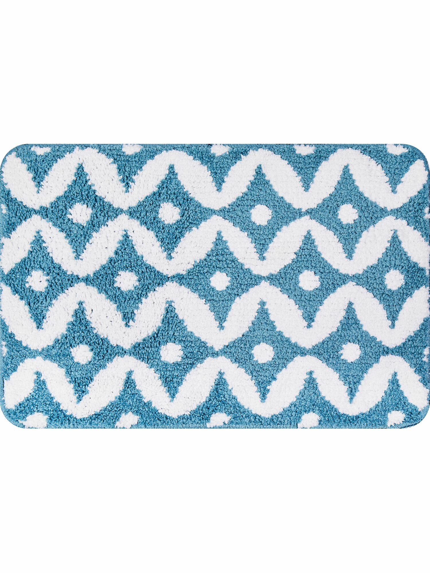 Коврик декоративный полиэстер Microfiber HF-1004-4727 40x60 см цвет зеленый