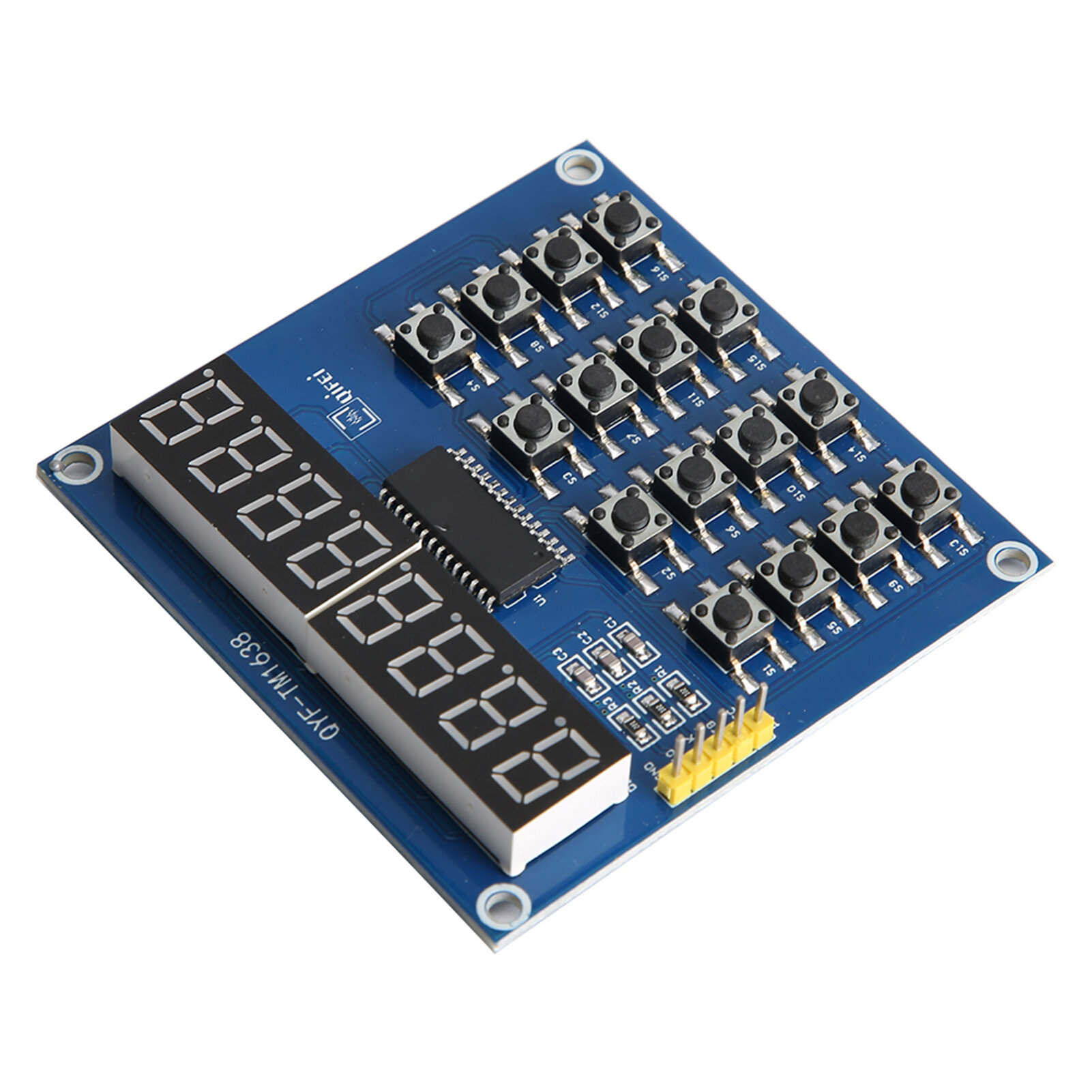 Модуль с клавишами и дисплеем для Arduino, 8-ми битная светодиодная панель с 16 клавишами для сканирования и управления через 3-проводной MCU