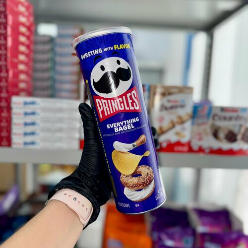 фото Картофельные чипсы pringles everything bagel/принглс бублик 158 гр.