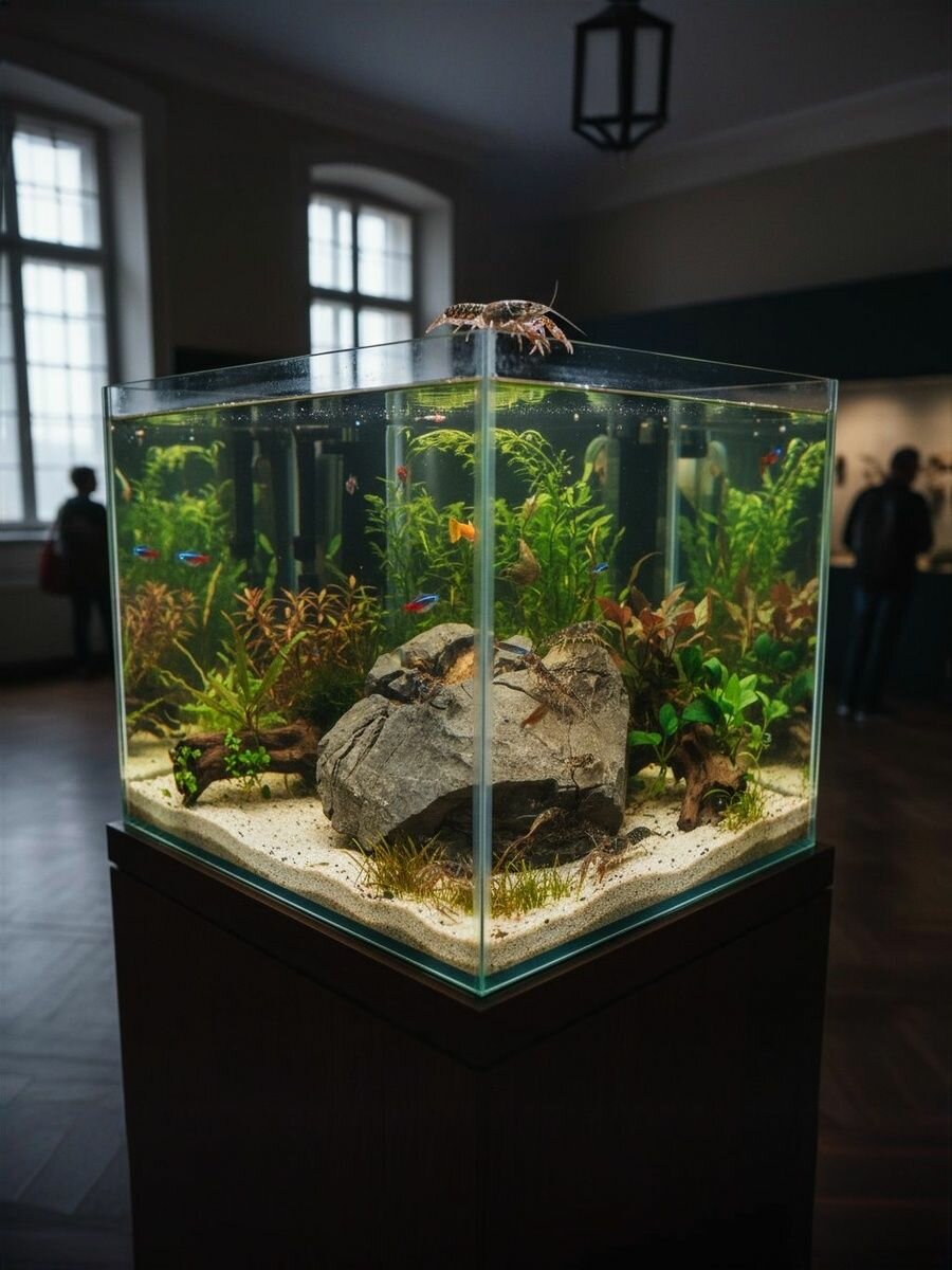 Карпатский камень тёмный для аквариума террариума и флорариума натуральная природная декорация/Креветкин дом