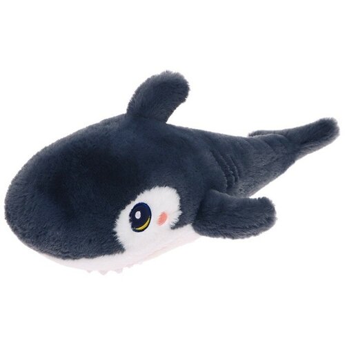 maxitoys мягкая игрушка акула цвет тёмно серый 120 см Мягкая игрушка «Акула», цвет тёмно-серый, 45 см