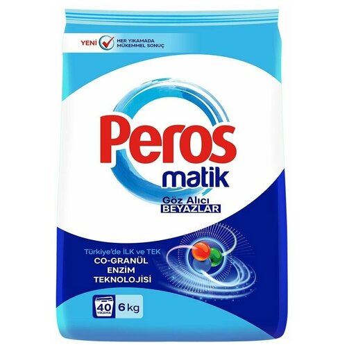 Стиральный порошок автомат для белого белья гипоаллергенный эко 6кг, Турция