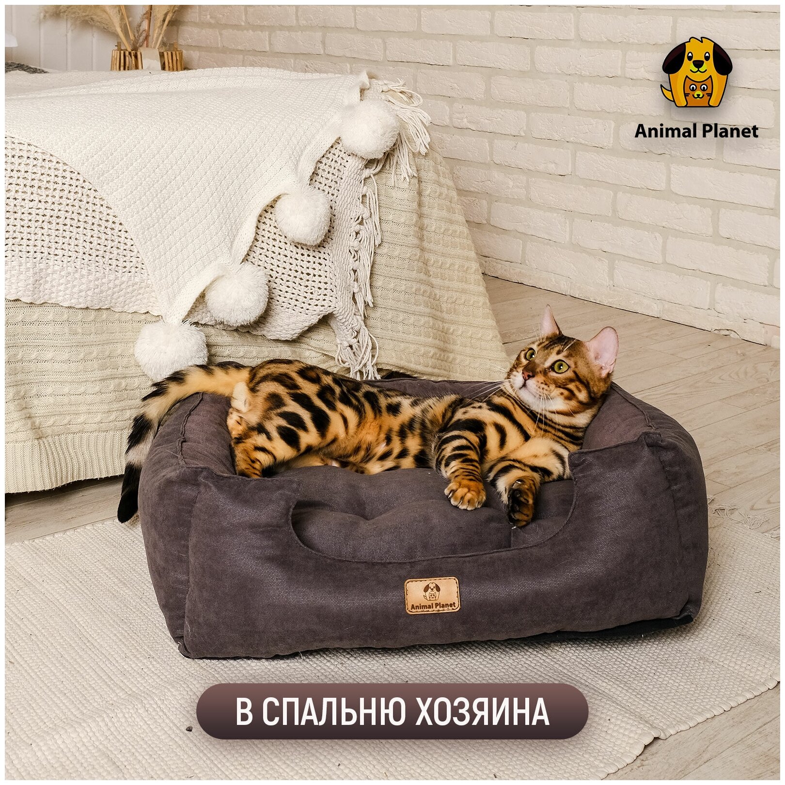 Лежанка для собак, для кошек, для животных ANIMAL PLANET 55х45х15 - фотография № 5
