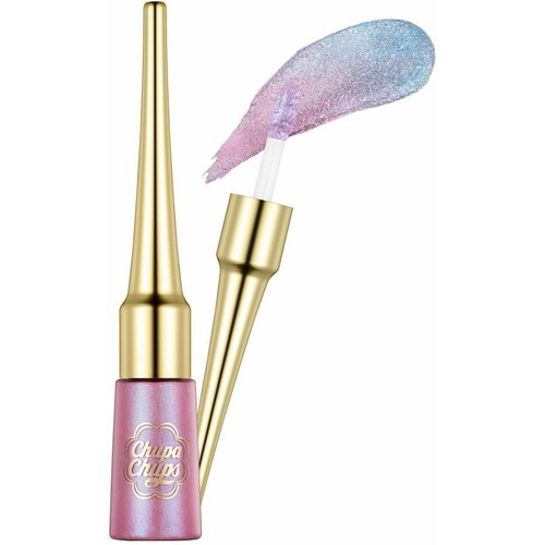 CHUPA CHUPS Тени для глаз жидкие дуохромные Bling Bling Eyes Duochrome (Ultra Violet) chupa chups тени bling bling eyes pink signal жидкие с блестками розовое золото 4 5г