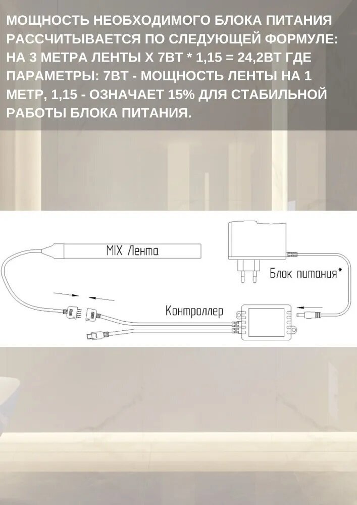 Светодиодная лента, подсветка Geniled - для комнаты, в гардероб, на кухню - Комбинированый свет / GL-120SMD2835 / 1180 Лм/м / 12В / Длинна - 5м / B - 8 мм / W - 12Вт / 6500 К / IP33 - фотография № 12