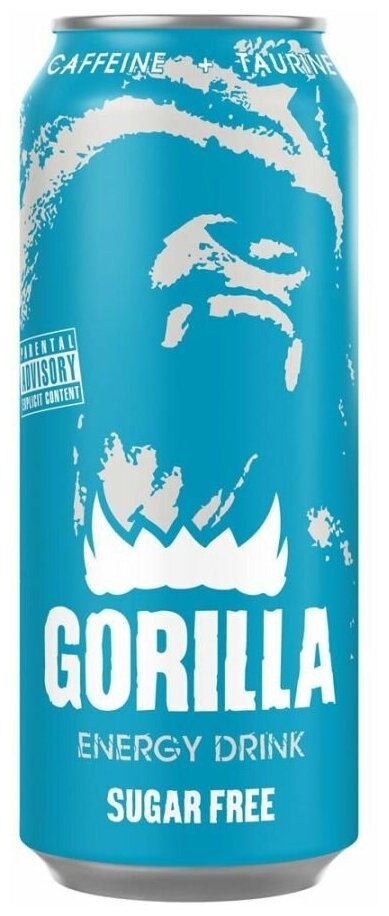 Энергетический напиток Gorilla Sugar Free (Горилла без сахара), 24 шт, со вкусом грейпфрута и цитрусовых - фотография № 2