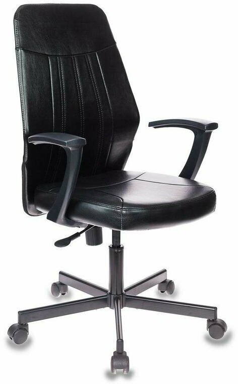 Кресло VB_EChair-224 PPU к/з черный, металл