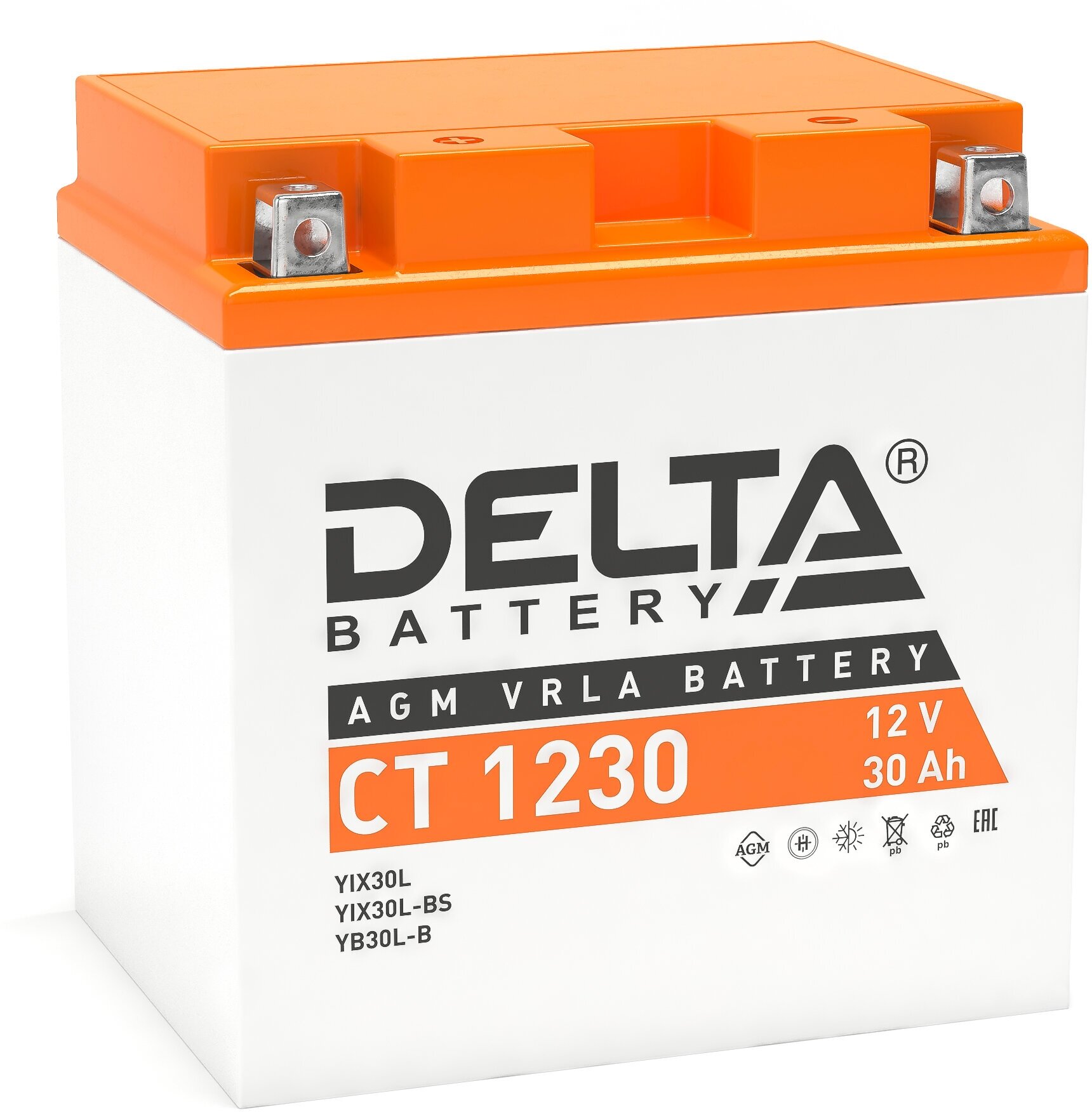 Аккумулятор DELTA Battery CT 1230 12В / 30А·ч