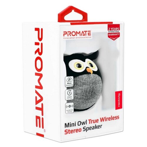 Портативная Bluetooth колонка PROMATE Hedwig черный 119000₽
