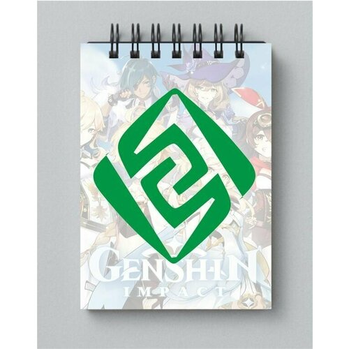 Блокнот Гео Genshin Impact , Геншин Импакт № 3 набор комикс дно том 3 блокнот genshin impact с наклейками коричневый