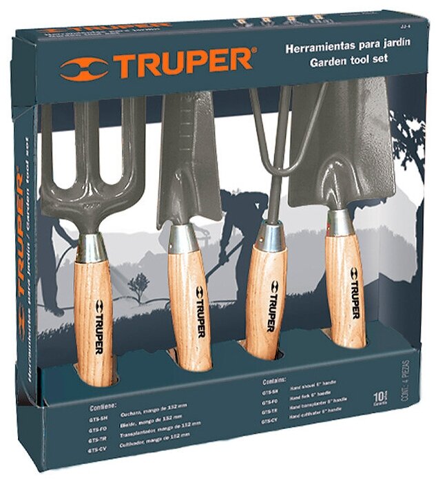 Набор садового инструмента Truper, 4 предмета