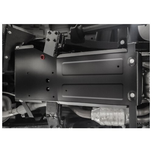 фото Защита кпп и рк автоброня для уаз patriot i рестайлинг акпп 2019-н.в., сталь 3 мм, с крепежом, 222.06326.1