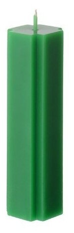 Свеча-крест 16 см зеленая