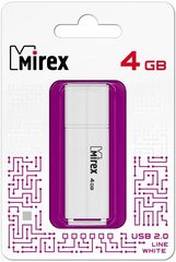 Флешка USB Flash Drive MIREX LINE WHITE 4GB