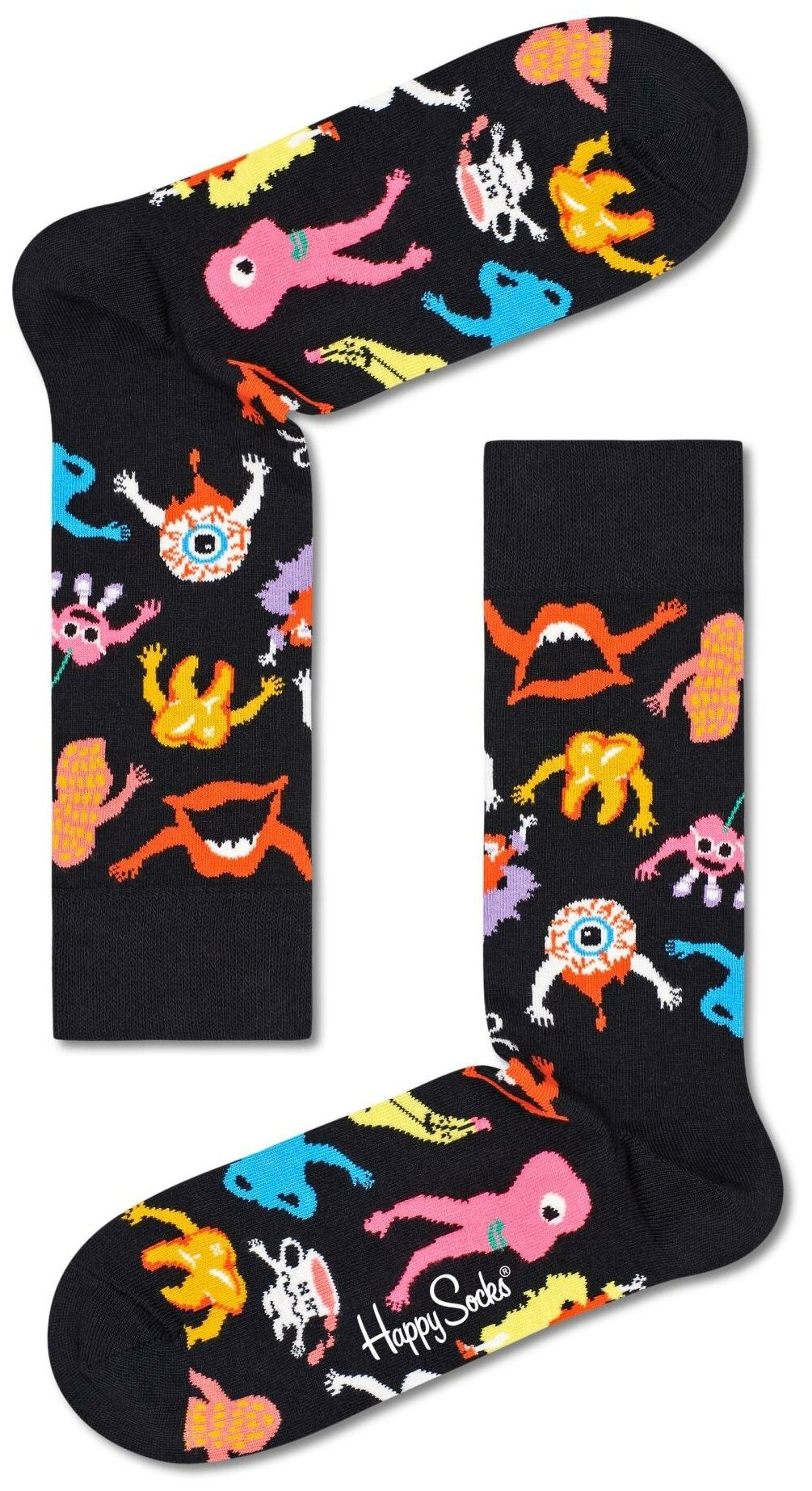 Носки Happy Socks, размер 36-40, черный