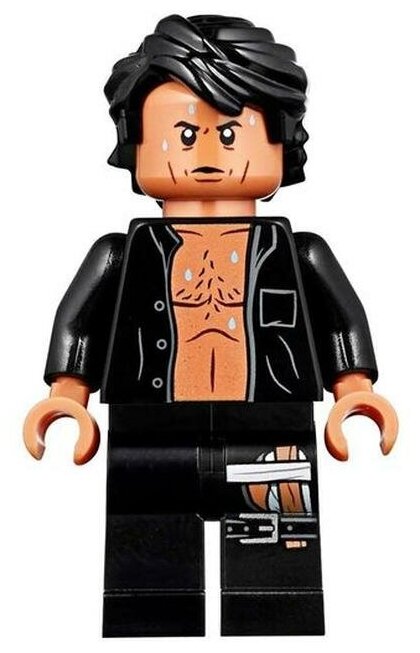 Минифигурка Лего Lego jw060 Ian Malcolm - Open Shirt