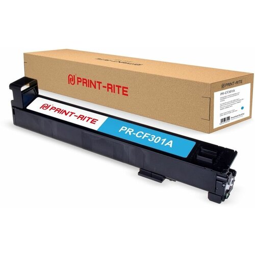 Картридж PRINT-RITE TRHGM7CPRJ, CF301A, голубой / PR-CF301A print rite тонер картридж совместимый принтрайт print rite pr cf301a cf301a синий 30k