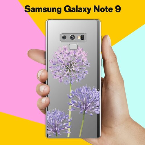силиконовый чехол на samsung galaxy note 9 самсунг ноут 9 с принтом стеклянная абстракция Силиконовый чехол на Samsung Galaxy Note 9 Цветы 40 / для Самсунг Галакси Ноут 9