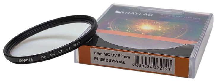 Фильтр защитный ультрафиолетовый RayLab UV MC Slim Pro 58mm