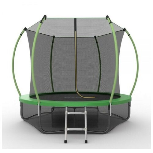 Батуты EVO JUMP Internal 10ft + Lower net. Батут с внутренней сеткой и лестницей, диаметр 10ft + нижняя сеть Цвет:Зеленый