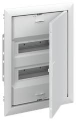 Шкаф внутреннего монтажа АВВ UK624E3 на 24 Модуля с винтовыми с винтовыми клеммами N/PE металлической дверкой белый / 2CPX077841R9999
