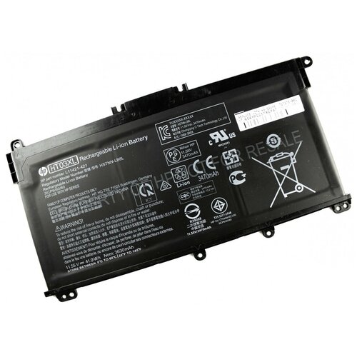 Аккумулятор для ноутбука HP 15-CS 17-BY 14-CE 15-DA 14-CK 15-DB 15-DB0521SA (11.55V 3630mAh) P/N: HT03XL L11119-855 HSTNN-LB8L аккумулятор для ноутбука ht03xl оригинал