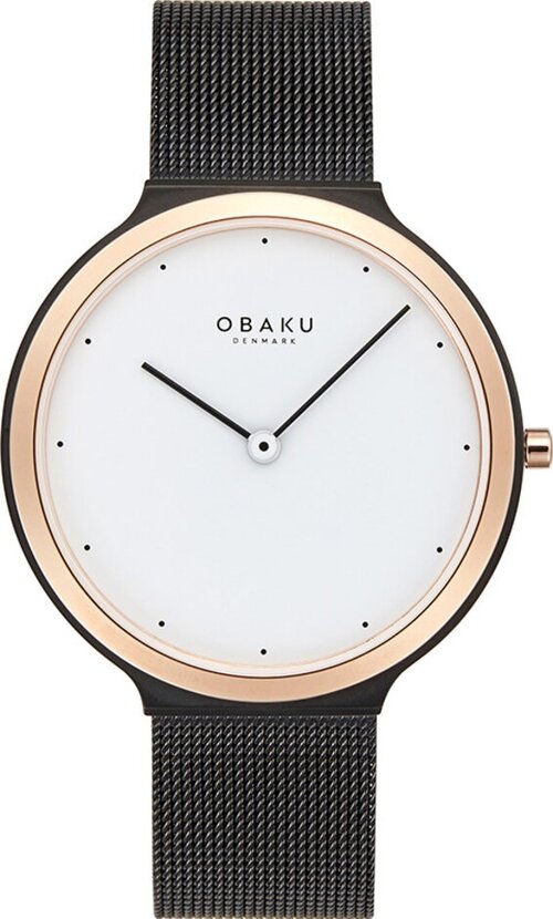 Наручные часы OBAKU V269LXMWMB, черный, белый