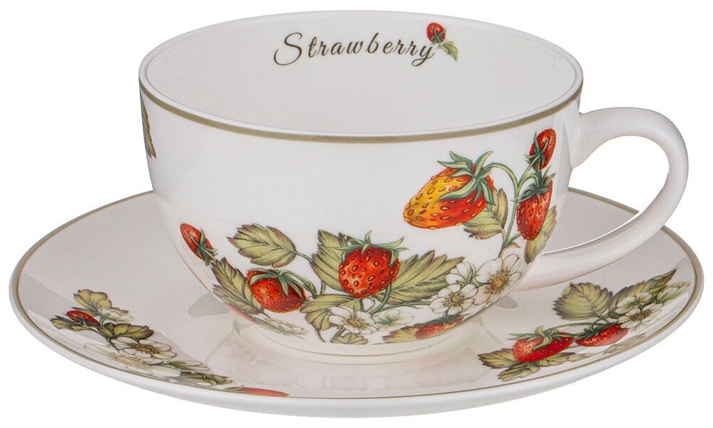 Чайная пара strawberry 300 мл Lefard (176324)